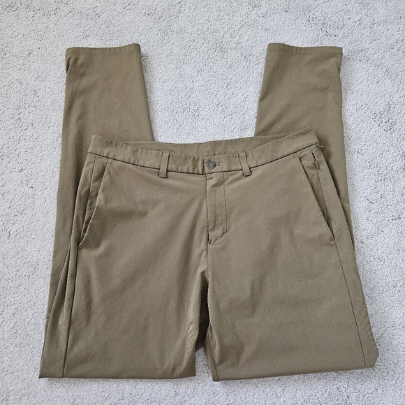 lululemon athletica Other - Lululemon | Commission Pant Slim LM5AFFT Brown Tan Mens 38, 37 x 36